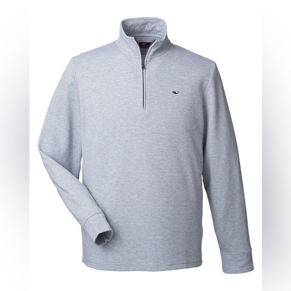 Vineyard Vines Light Gray Half-Zip Jacket - image 1